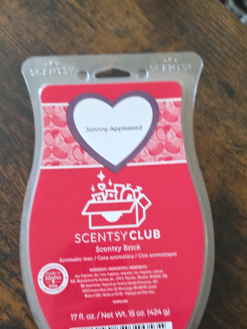 Scentsy Club Wax Brick - Johnny Appleseed